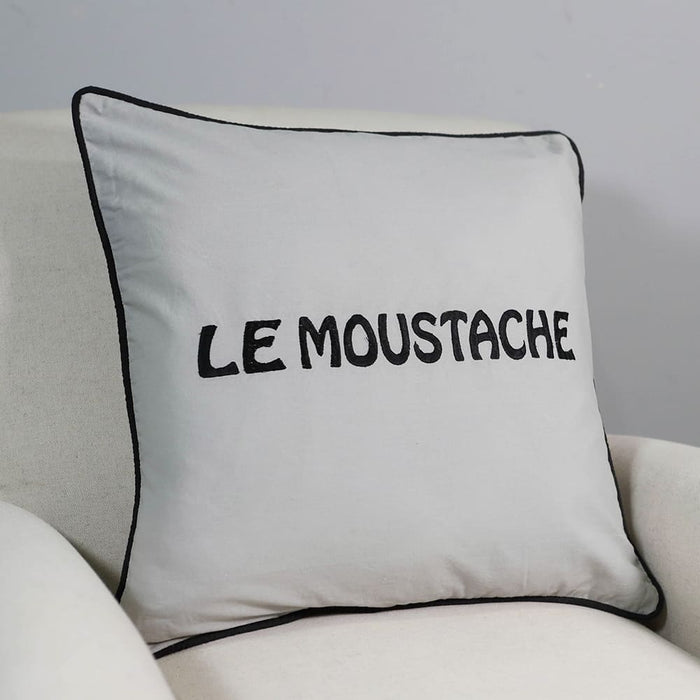 Signature HomeStyles Pillow Covers Le Moustache 18" Pillow Cover
