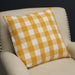 Signature HomeStyles Pillow Covers Marigold Check 18" Pillow Cover