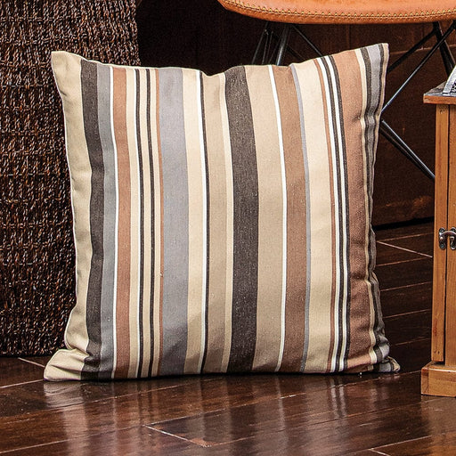 Signature HomeStyles Pillow Covers Neutral Stripe 18" Pillow Cover