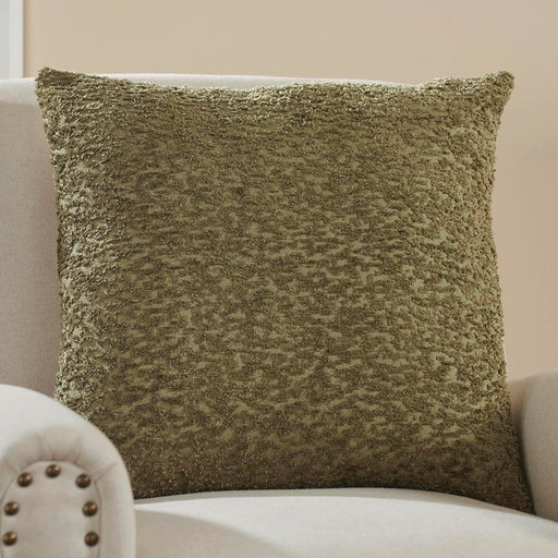 Signature HomeStyles Pillow Covers Olive Nubby 18" Pillow Cover