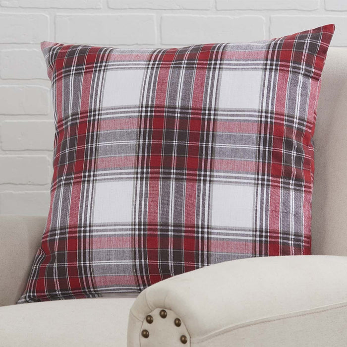 Signature HomeStyles Pillow Covers Red Black Plaid 18" Pillow Cover