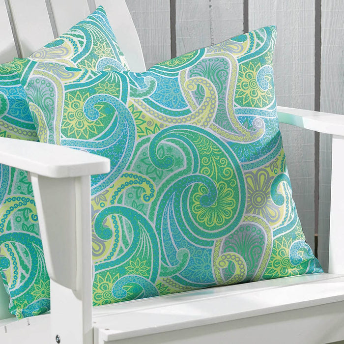 Signature HomeStyles Pillow Covers Summer Paisley 18" Pillow Cover
