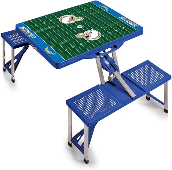 Signature HomeStyles Portable Tables Los Angeles Chargers NFL Portable Picnic Folding Table