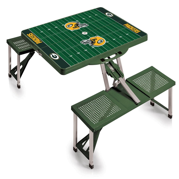 Signature HomeStyles Portable Tables Green Bay Packers NFL Portable Picnic Folding Table