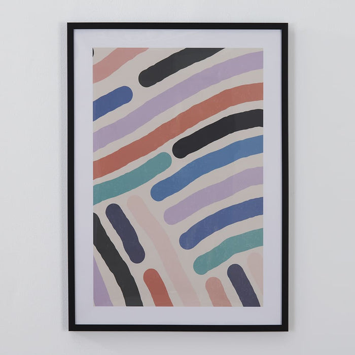 Signature HomeStyles Prints Colorful Dashes Print