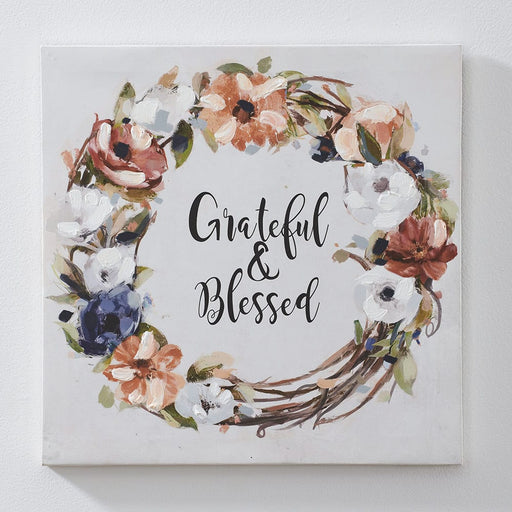 Signature HomeStyles Prints Grateful & Blessed Canvas Print