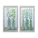 Signature HomeStyles Prints Green Leaves in Vases 2-pc Print Set