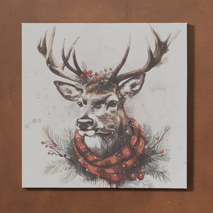 Signature HomeStyles Prints Holiday Reindeer Canvas Print