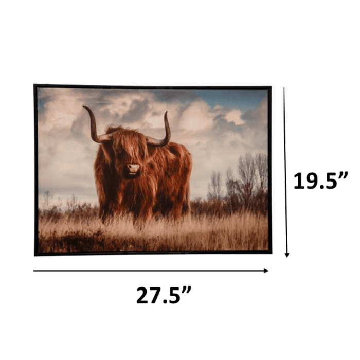 Signature HomeStyles Prints Long Horn Steer Canvas Print