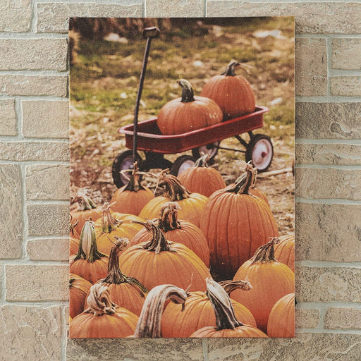 Signature HomeStyles Prints Pumpkin Patch LED Canvas Print