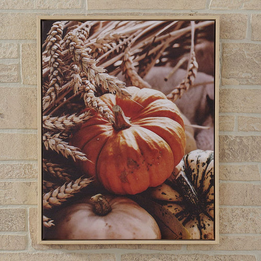 Signature HomeStyles Prints Pumpkins Framed Canvas Print