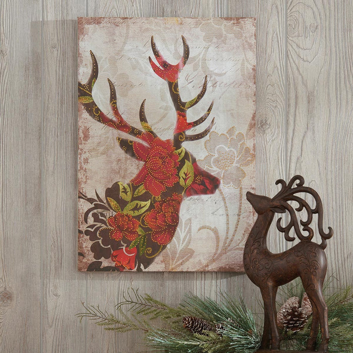 Signature HomeStyles Prints Reindeer Canvas Print
