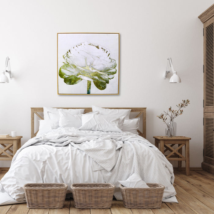 Signature HomeStyles Prints Single White Flower Canvas Print