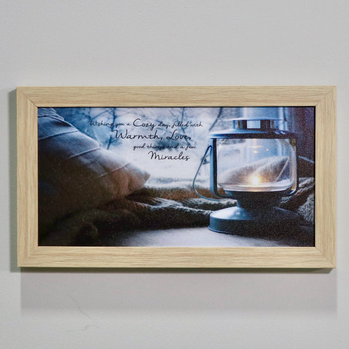 Signature Homestyles Prints Wishing You a Cozy Day Framed Canvas Print