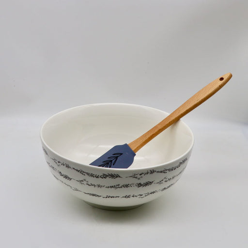 Signature HomeStyles Serveware Ceramic Bowl w/ Spatula