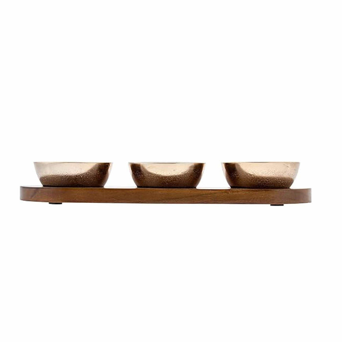 Signature HomeStyles Serveware Dipping Bowl 3pc set with Tray