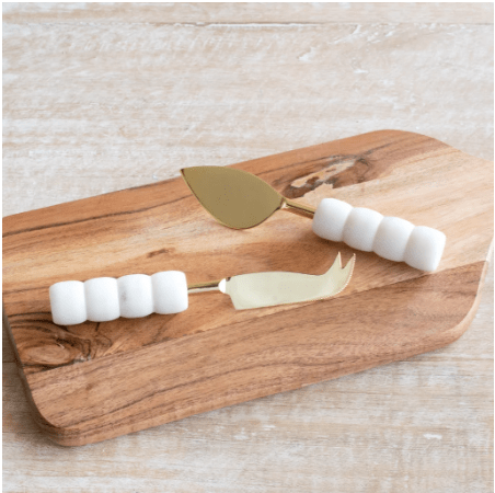 Signature HomeStyles Serveware Marble Cheese 2pc Knife Set