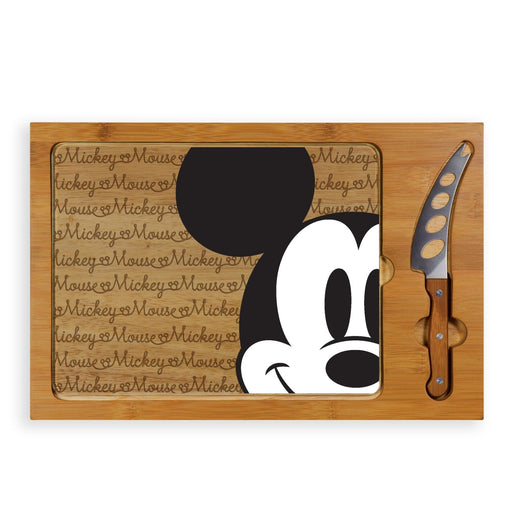 Signature HomeStyles Serveware Mickey Mouse - Glass Top Cutting Board & Knife Set