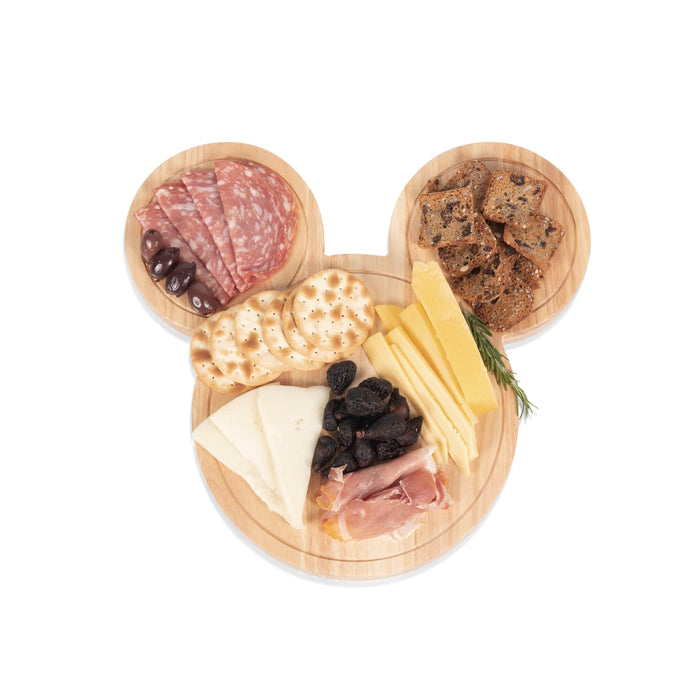 Signature HomeStyles Serveware Mickey Mouse Head Shaped Cheese Board with Tools