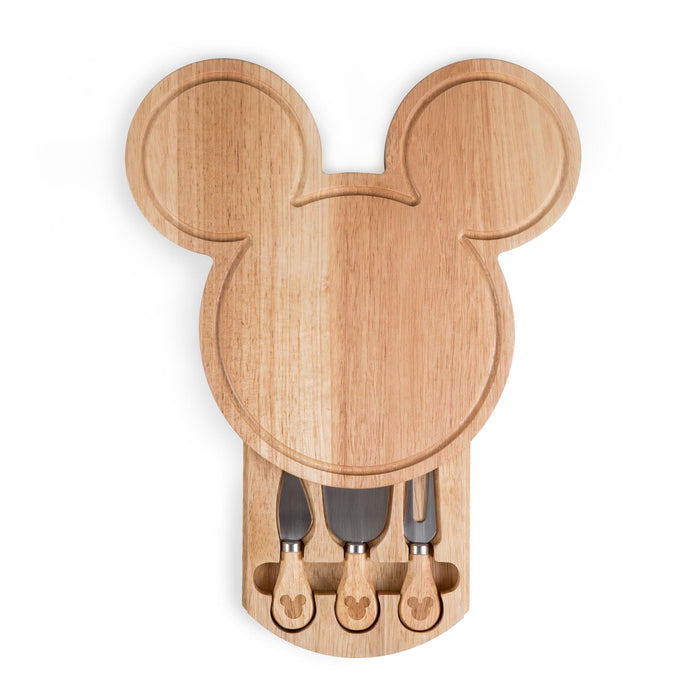 Signature HomeStyles Serveware Mickey Mouse Head Shaped Cheese Board with Tools