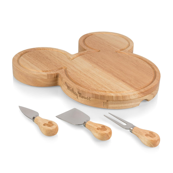 Signature HomeStyles Serveware Mickey Mouse Head Shaped Cheese Board with Tools