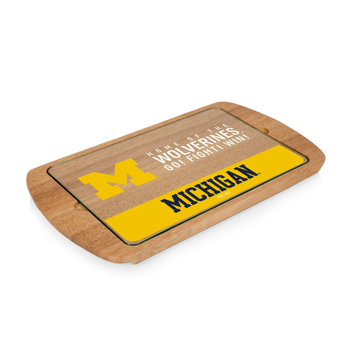 Signature HomeStyles Serveware University of Michigan NCAA Glass Top Serving Tray