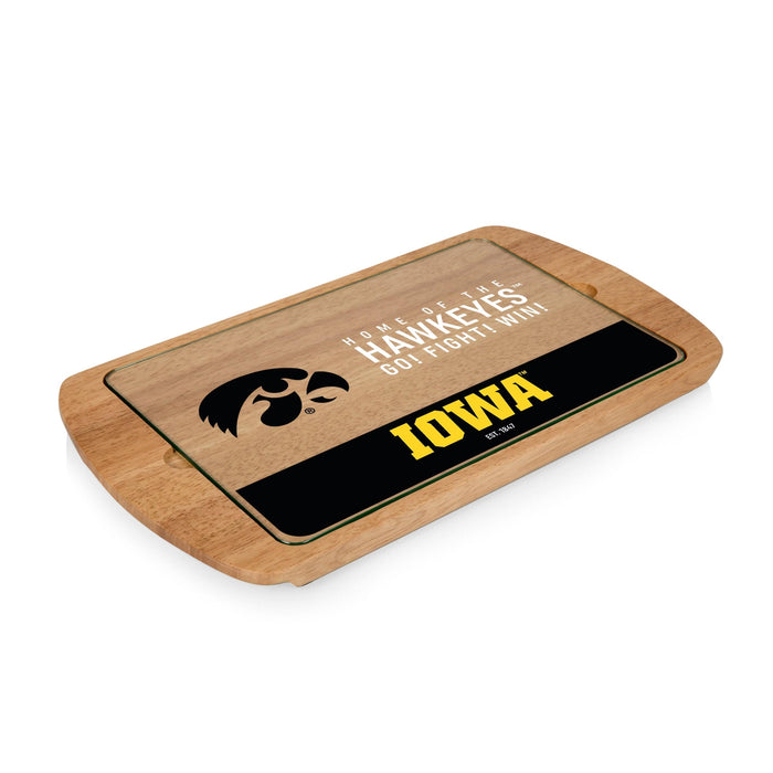 Signature HomeStyles Serveware University of Iowa NCAA Glass Top Serving Tray