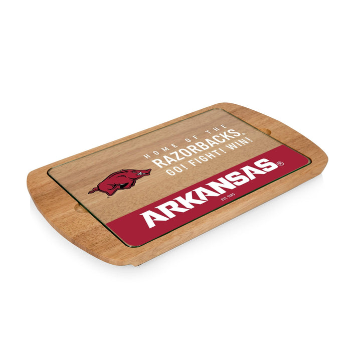 Signature HomeStyles Serveware University of Arkansas NCAA Glass Top Serving Tray