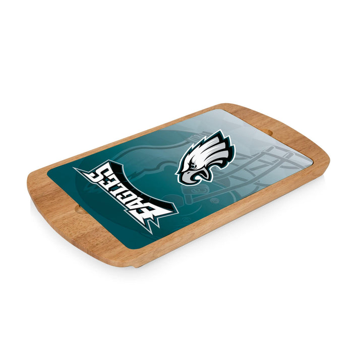 Signature HomeStyles Serveware Philadelphia Eagles NFL Glass Top Serving Tray