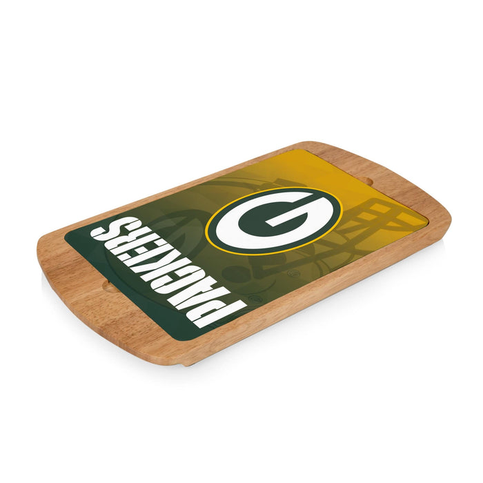 Signature HomeStyles Serveware Green Bay Packers NFL Glass Top Serving Tray