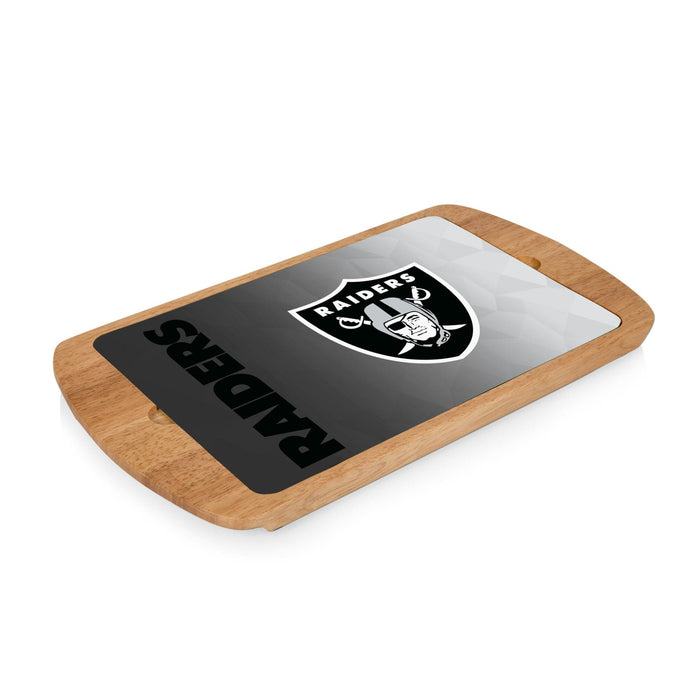 Signature HomeStyles Serveware Las Vegas Raiders NFL Glass Top Serving Tray