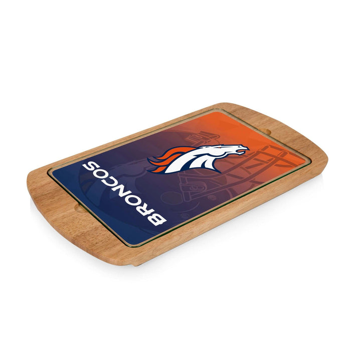 Signature HomeStyles Serveware Denver Broncos NFL Glass Top Serving Tray