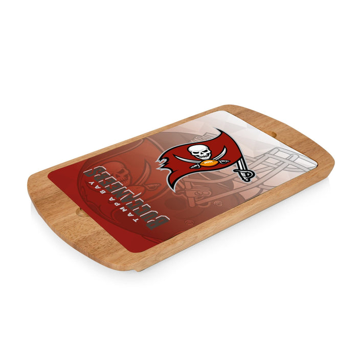 Signature HomeStyles Serveware Tampa Bay Buccaneers NFL Glass Top Serving Tray