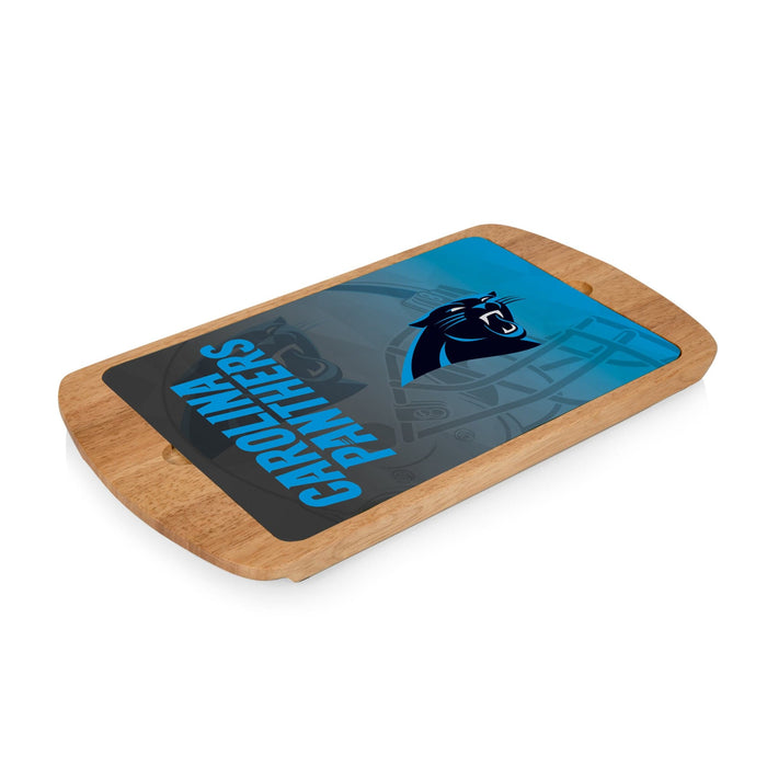 Signature HomeStyles Serveware Carolina Panthers NFL Glass Top Serving Tray