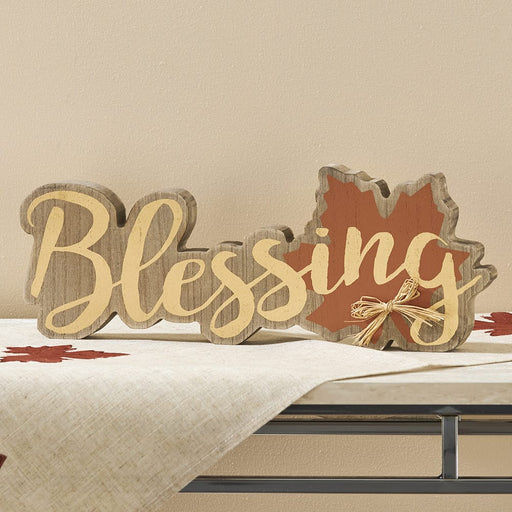 Signature HomeStyles Sign Blocks Blessings Cutout Wood Sign Block