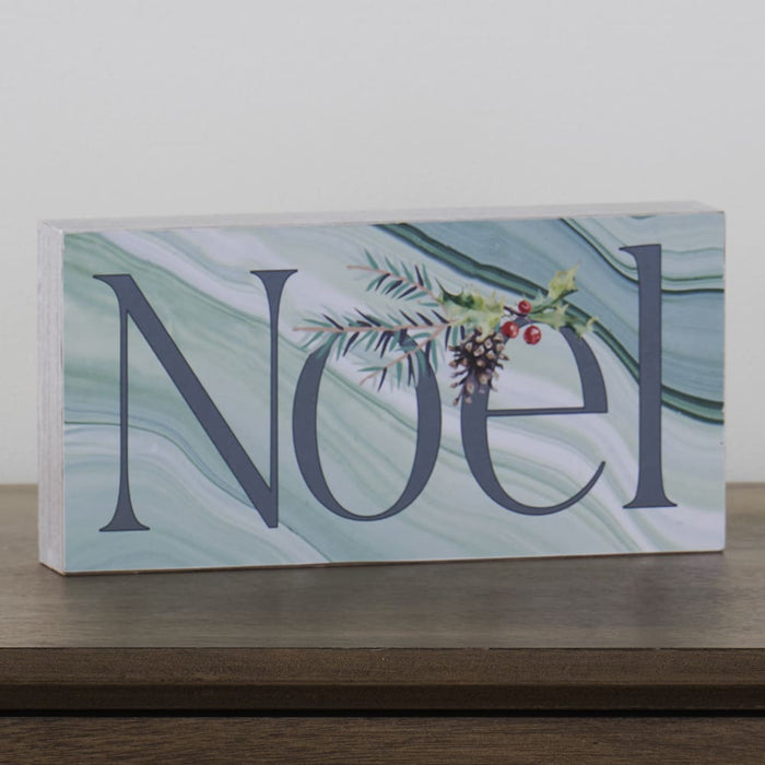 Signature HomeStyles Sign Blocks Noel Wood Sign Block