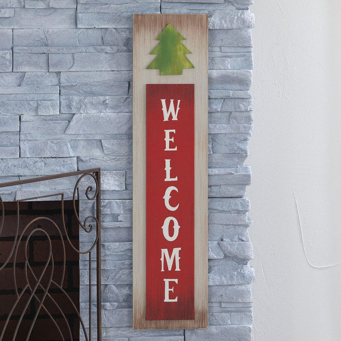 Signature HomeStyles Sign Blocks Tree Welcome Wood Sign