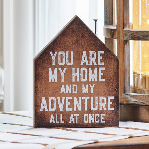 Signature HomeStyles Sign Blocks You are My Adventure Wood Sign Block