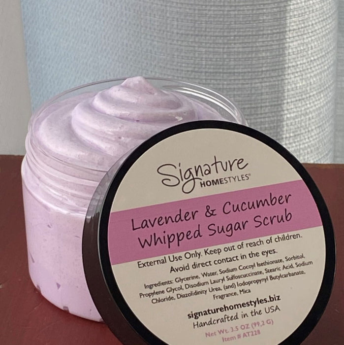 Signature HomeStyles Spa Products Lavender & Cucumber Whipped Sugar Scrub