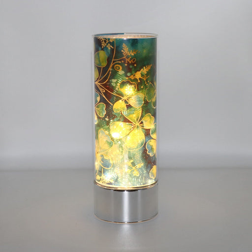 Signature HomeStyles Sparkle Glass Light & Insert Artful Shamrocks Insert and Sparkle Glass™ Accent Light