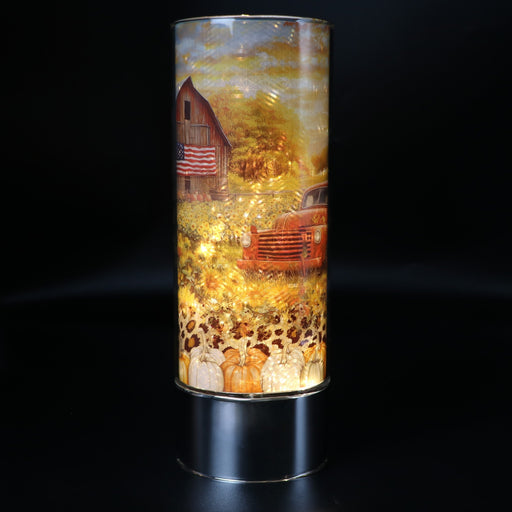 Signature HomeStyles Sparkle Glass Light & Insert Autumn Country Sunflower Insert and Sparkle Glass® Accent Light