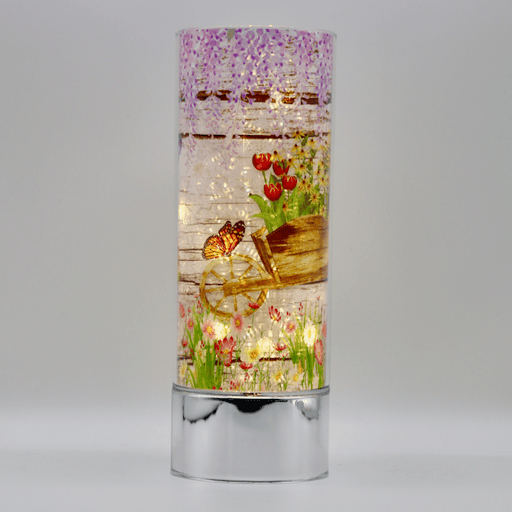 Signature HomeStyles Sparkle Glass Light & Insert Butterfly Garden and Sparkle Glass™ Accent Light Bundle