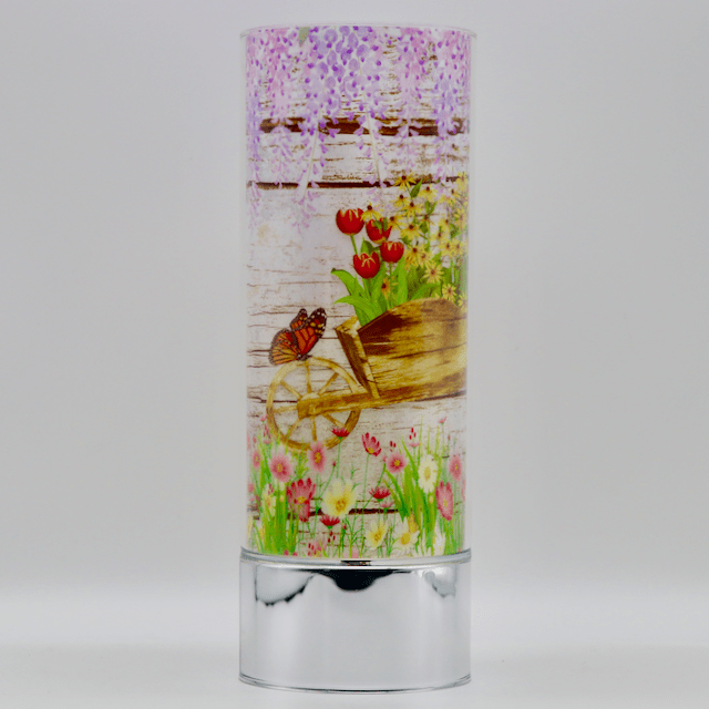 Signature HomeStyles Sparkle Glass Light & Insert Butterfly Garden and Sparkle Glass™ Accent Light Bundle