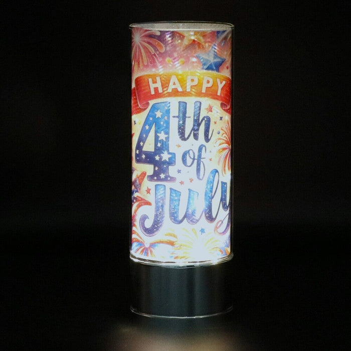 Signature HomeStyles Sparkle Glass Light & Insert Celebrate 4th of July Insert and Sparkle Glass®  Accent Light