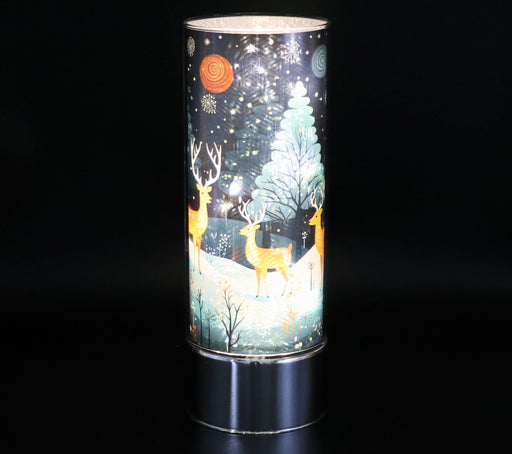 Signature HomeStyles Sparkle Glass Light & Insert Deer in the Forest Insert and Sparkle Glass® Accent Light