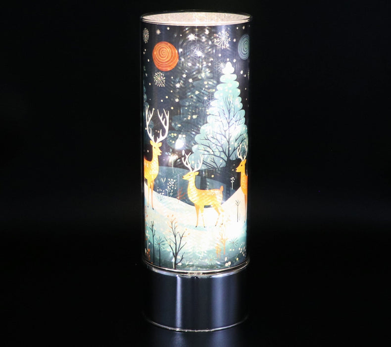 Signature HomeStyles Sparkle Glass Light & Insert Deer in the Forest Insert and Sparkle Glass® Accent Light