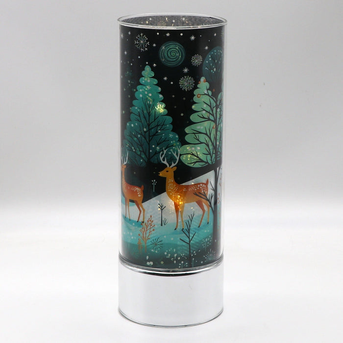 Signature HomeStyles Sparkle Glass Light & Insert Deer in the Forest Insert and Sparkle Glass® Accent Light