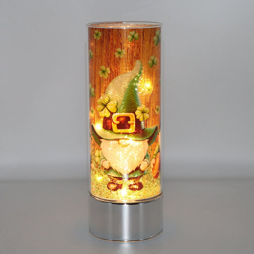 Signature HomeStyles Sparkle Glass Light & Insert Gnome Shenanigans Insert and Sparkle Glass™ Accent Light