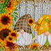 Signature HomeStyles Sparkle Glass Light & Insert Gnomes in Sunflower Garden Insert and Sparkle Glass™ Accent Light Bundle