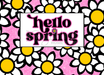 Signature HomeStyles Sparkle Glass Light & Insert Hello Spring Daisy Bundle- Sparkle Glass™ LED Cylider with Hello Spring Daisy Insert